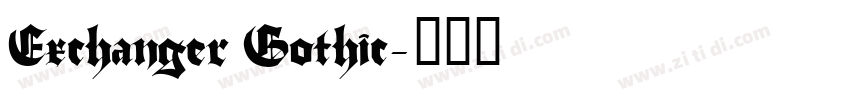 Exchanger Gothic字体转换